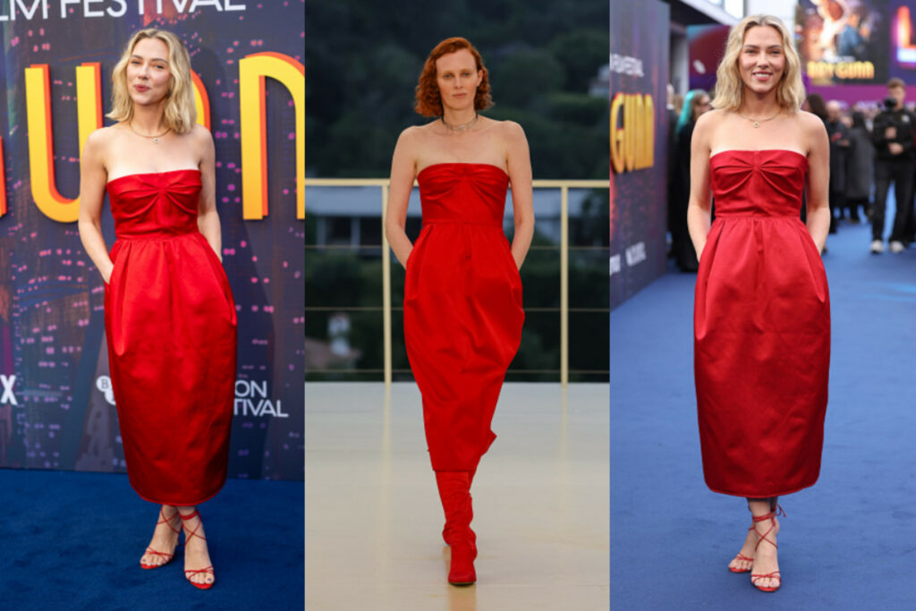 Scarlett Johansson Steals the Show in Hermès at “Ray Gunn” BFI London Film Festival Premiere