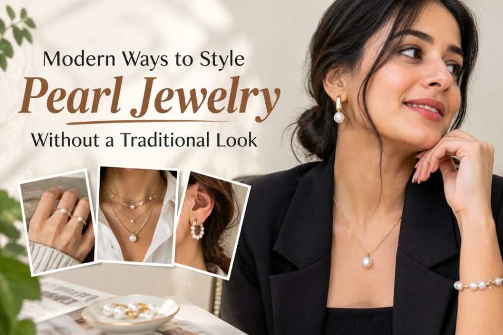Modern Pearl Jewelry Styling Editorial