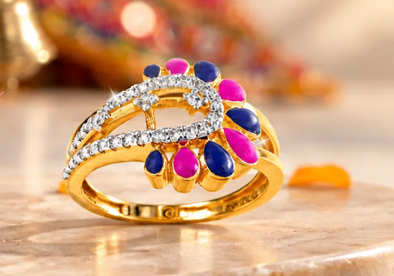 bridal look gold and diamond jewelry