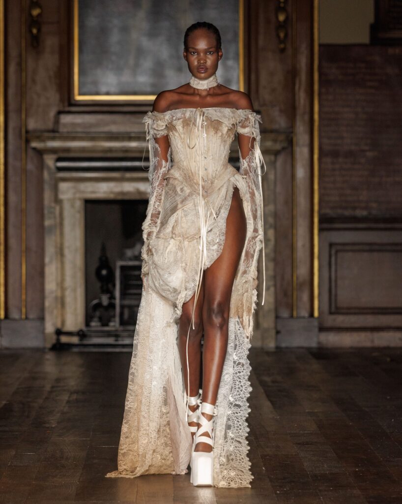 Model wearing outfit that inspired Heidi Klums outfit at the 3rd Annual InStyle Imagemaker Awards on October 15, 2026 in Los Angeles, California. (Photo by Amy Sussman/Getty Images)