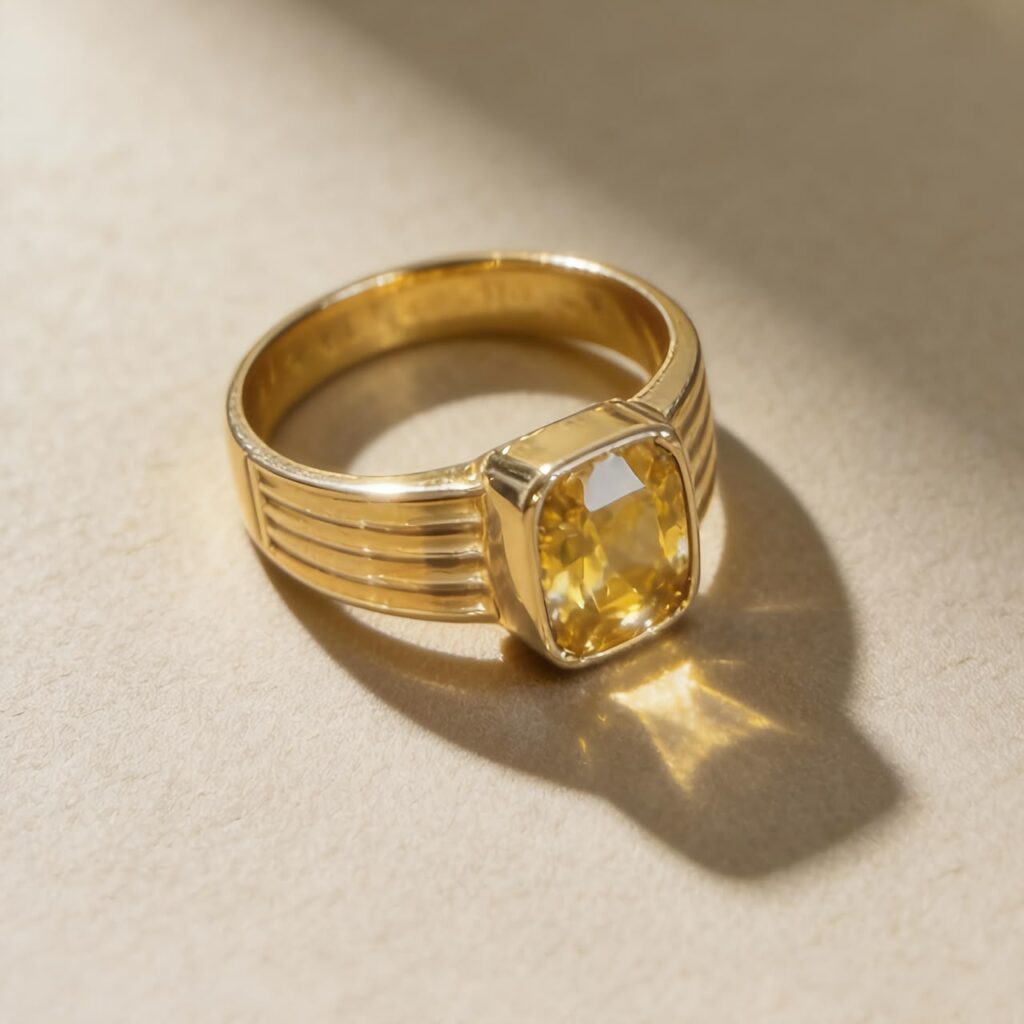 Indian festive season ring gold 