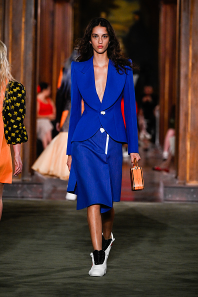 Model on the runway at the Louis Vuitton 2027 Cruise Collection 
