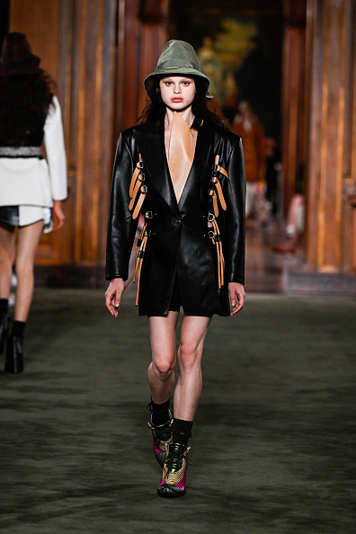 Model on the runway at the Louis Vuitton 2027 Cruise Collection